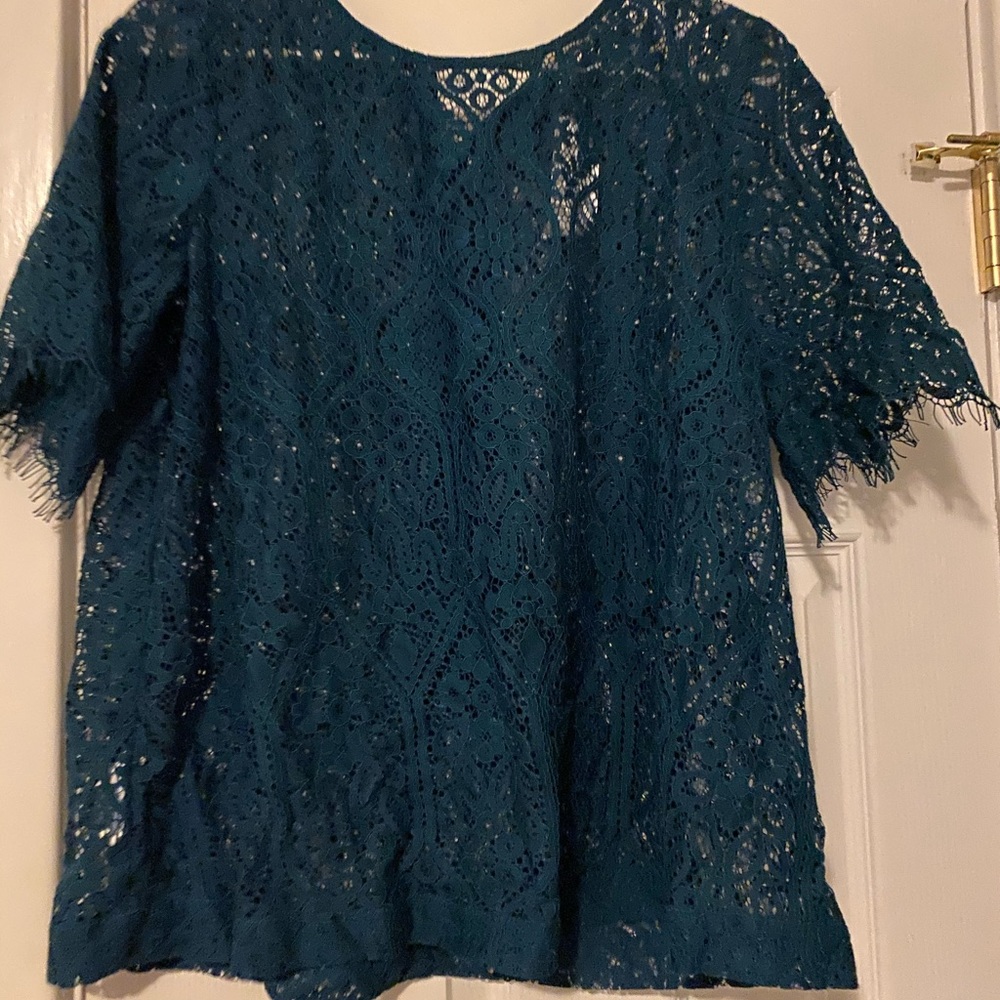 Loft Lace Tie-back top